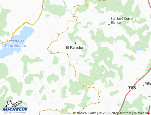 MICHELIN San Isidro Coliuca map - ViaMichelin