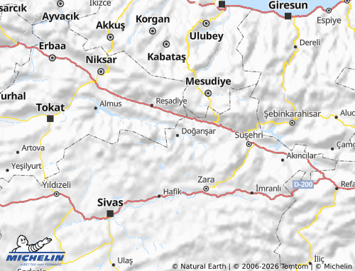 Mappa MICHELIN Doğanşar - ViaMichelin