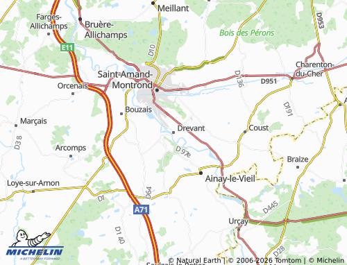 Mappa MICHELIN Drevant - ViaMichelin