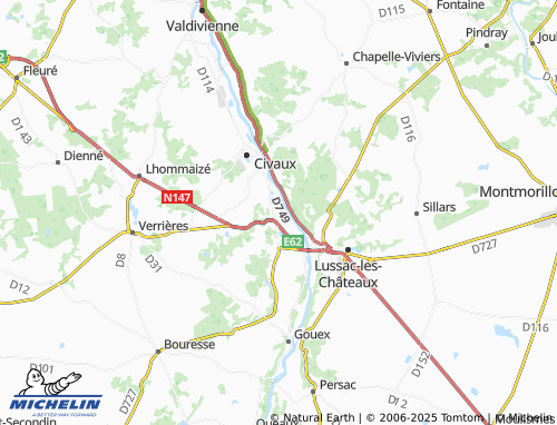 MICHELIN-Landkarte Loubressac - ViaMichelin