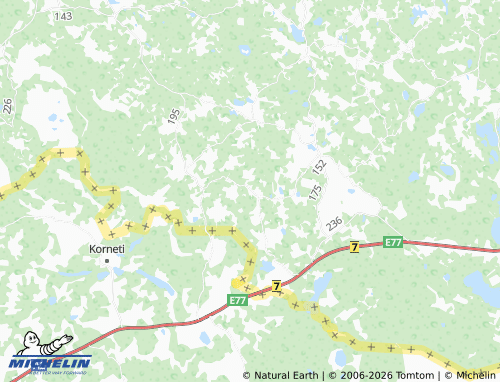 Mappa MICHELIN Laitsna-Hurda - ViaMichelin
