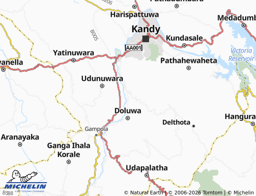 Mapa MICHELIN Megoda Kalugamuwa - ViaMichelin