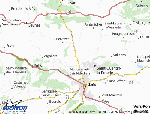 Carte MICHELIN Larnac - ViaMichelin