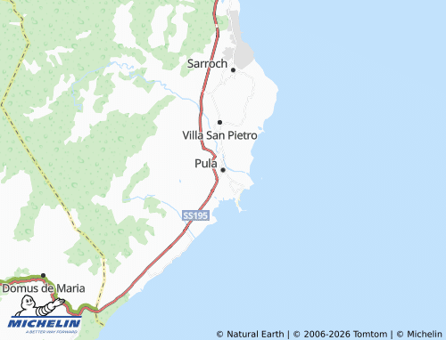 Mappa MICHELIN Pula - ViaMichelin