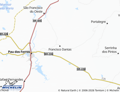 Mappa MICHELIN Francisco Dantas - ViaMichelin