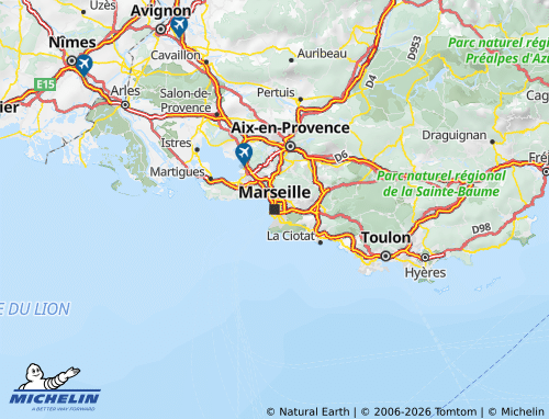 Carte MICHELIN Provence-Alpes-Côte d'Azur - ViaMichelin