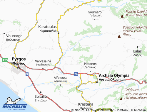 Carte MICHELIN Irakleia - ViaMichelin
