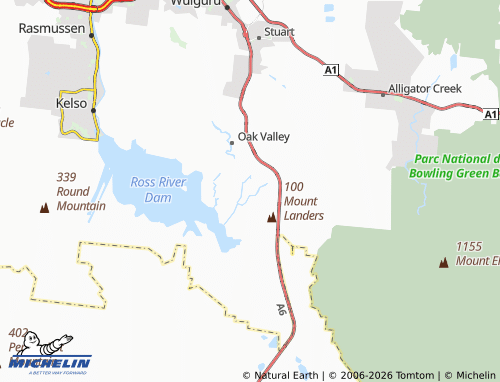 MICHELIN Ross River map - ViaMichelin