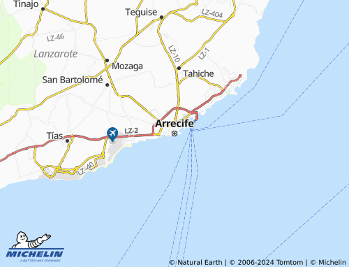 MICHELIN Arrecife map - ViaMichelin