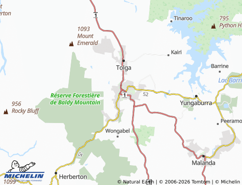 Mapa MICHELIN Atherton - ViaMichelin