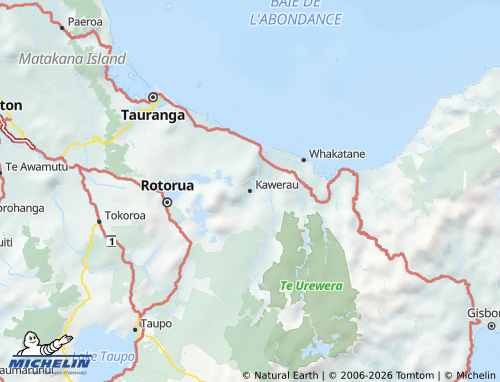 Mapa MICHELIN Kawerau - ViaMichelin