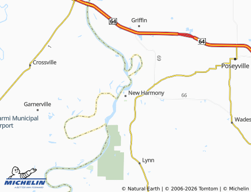 Mappa MICHELIN New Harmony - ViaMichelin