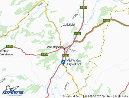 Mappa MICHELIN Welshpool - ViaMichelin