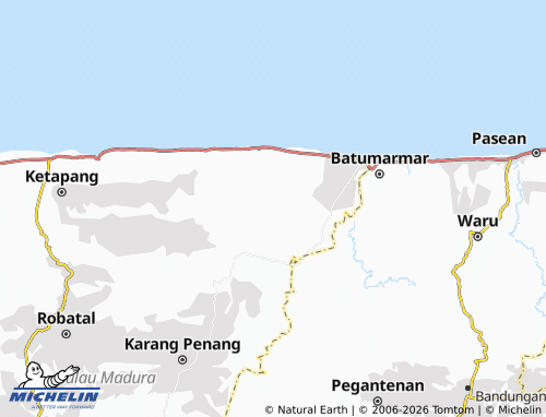 Mapa MICHELIN Sokobanah Tengah - ViaMichelin