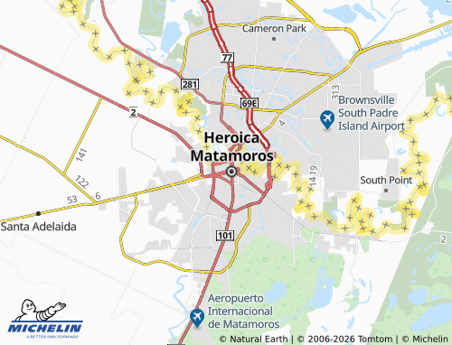 MICHELIN Zona Centro map - ViaMichelin