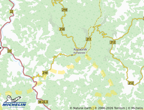 Mapa MICHELIN Kopaonik - ViaMichelin