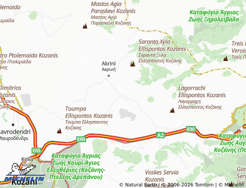 Carte MICHELIN Agios Dimitrios - ViaMichelin