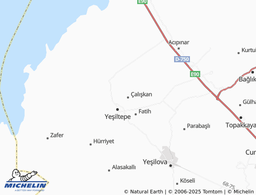 MICHELIN-Landkarte Çalışkan - ViaMichelin