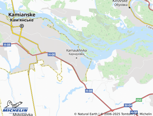 MICHELIN Karnaukhivka map - ViaMichelin
