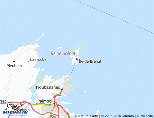 MICHELIN Île-de-Bréhat map - ViaMichelin