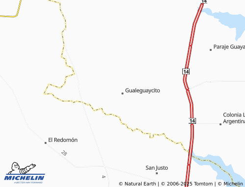 MICHELIN Gualeguaycito map - ViaMichelin
