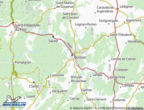 Mapa MICHELIN Quissac - ViaMichelin