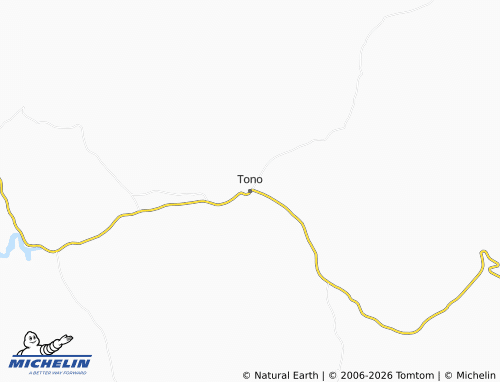 Kaart MICHELIN Tono - ViaMichelin
