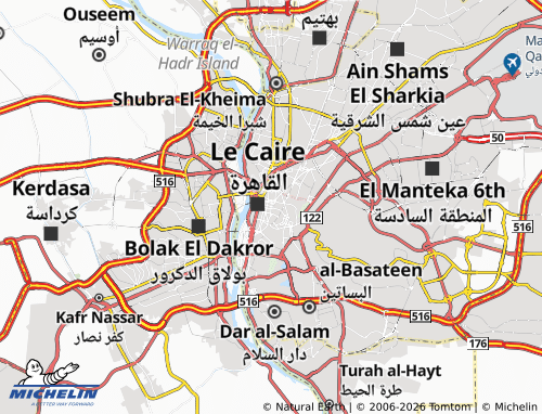 MICHELIN El Sheikh Abd Allah map - ViaMichelin