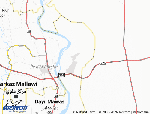 Mapa MICHELIN Dayr al-Barsha - ViaMichelin