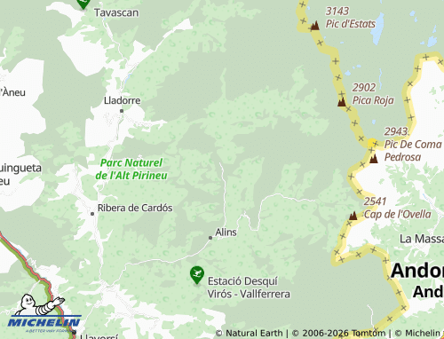 Carte MICHELIN Àreu - ViaMichelin
