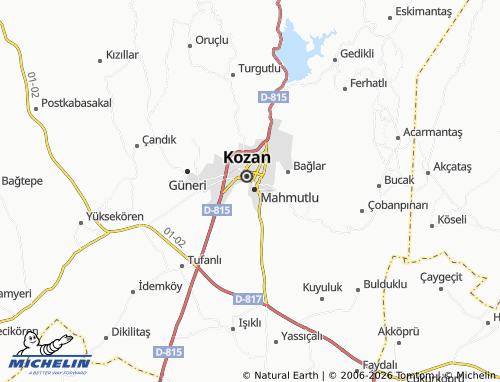 MICHELIN Yarımoğlu map - ViaMichelin