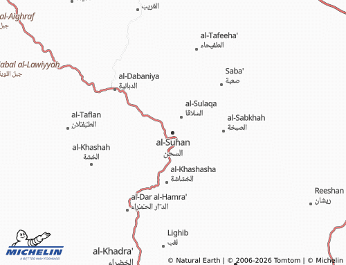 MICHELIN-Landkarte al-Suhan - ViaMichelin