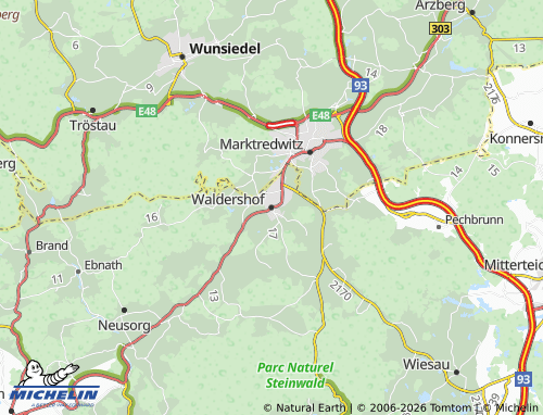 Mappa MICHELIN Waldershof - ViaMichelin
