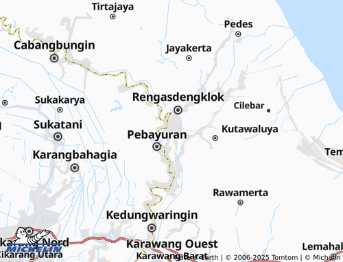 Carte MICHELIN Rengasdengklok Selatan - ViaMichelin