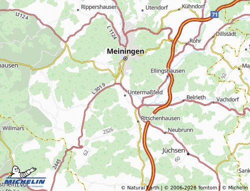 MICHELIN Untermaßfeld map - ViaMichelin