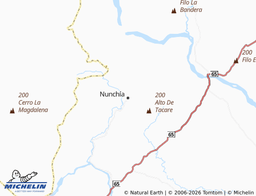 Mapa MICHELIN Nunchía - ViaMichelin