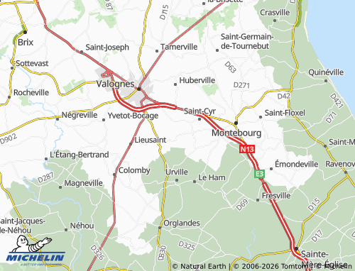 MICHELIN Sortosville map - ViaMichelin