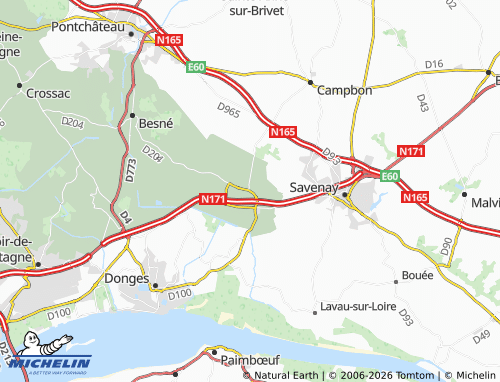 Mapa MICHELIN Prinquiau - ViaMichelin