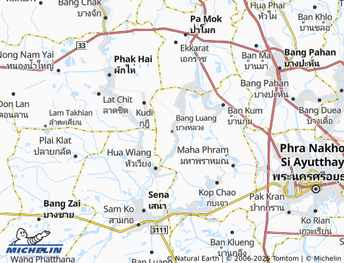 MICHELIN Bang Luang map - ViaMichelin