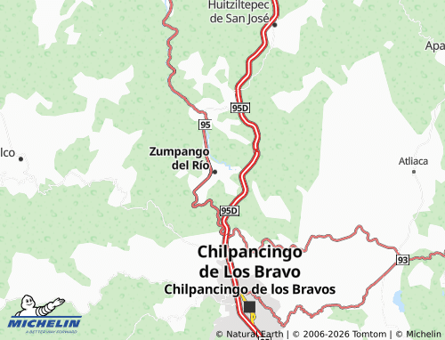 Mappa MICHELIN De Xalpa - ViaMichelin