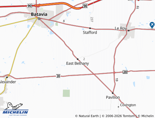 Mapa MICHELIN East Bethany - ViaMichelin