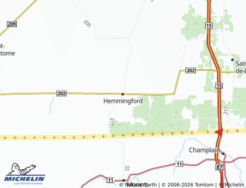 Carte MICHELIN Hemmingford - ViaMichelin