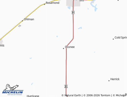 Mappa MICHELIN Oconee - ViaMichelin