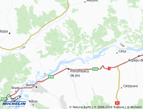 Mapa MICHELIN Glâmboaca - ViaMichelin