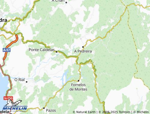 MICHELIN Caritel (Santa María) map - ViaMichelin