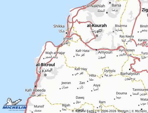 Mapa MICHELIN Kafr Hata - ViaMichelin