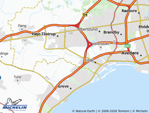 Mappa MICHELIN Ishøj Landsby - ViaMichelin