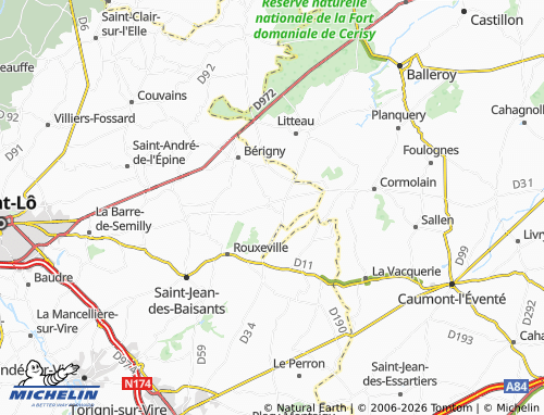 MICHELIN Saint-Germain-d'Elle map - ViaMichelin