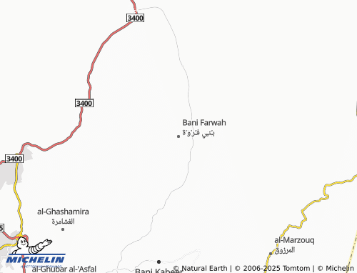 MICHELIN Bani Farwah map - ViaMichelin
