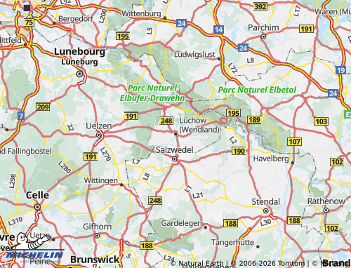 MICHELIN Lüchow-Dannenberg map - ViaMichelin